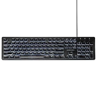 Clavier filaire rétroéclairé USB-A pour PC en français rétro-éclairé, noir