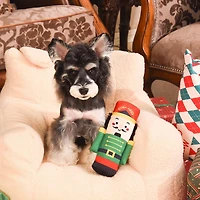 Hugsmart Nutcracker Plush Dog Toy - Fuzzy, Squeaky, for Small & Medium Dogs