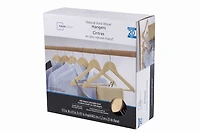 Mainstays-20 Pack Adult Home Premium Wooden Hangers