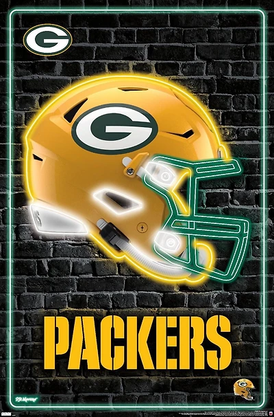 NFL Green Bay Packers - Casque néon 23