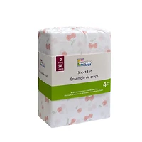 Ensemble de draps à imprimé en microfibre douce facile à nettoyer pour enfants Mainstays Tailles: 1 place, 2 places et grand lit