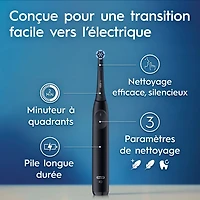 Oral-B iO Series 2 Rechargeable Electric Powered Toothbrush, with 1 Gentle Care Brush Head - Automatic Pressure Sensor to Protect Gums - 3 Modes - 2 Min Timer