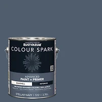 Rust-Oleum Colour Spark™ Paint + Primer, Interior Eggshell, Stellar Navy 3.78 L, 3.78 L