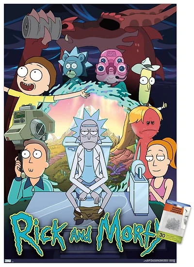 Rick And Morty - Season 4 Group Wall Poster