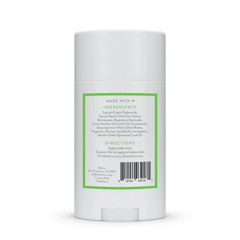 Native Natural Deodorant, Cucumber & Mint, Aluminum Free, 75 g