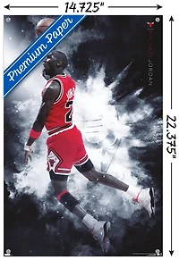 Michael Jordan - Burst Wall Poster
