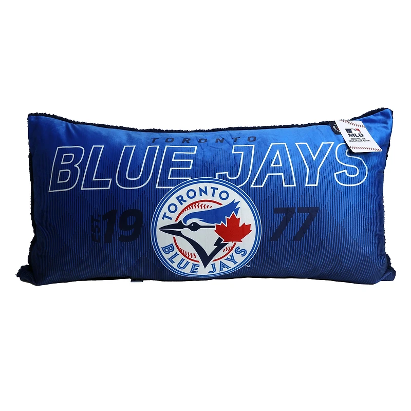 Oreiller de corps des Toronto Blue Jays de la MLB 18po x 36po