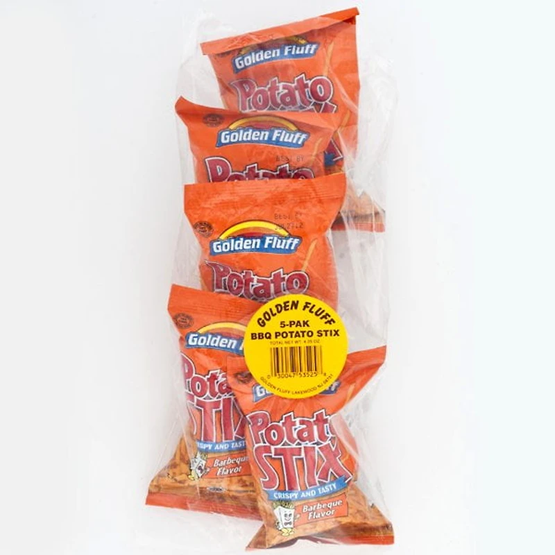 Golden Fluff Stix Potato BBQ 5pk KFP 5x24g