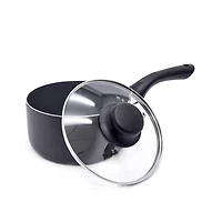 Starbasix Casserole de 1,6L (1,7Qt) avec couvercle Revêtement antiadhésif