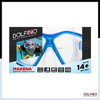 Masque de plongée Dolfino Pro Makena pour adulte - Bleu