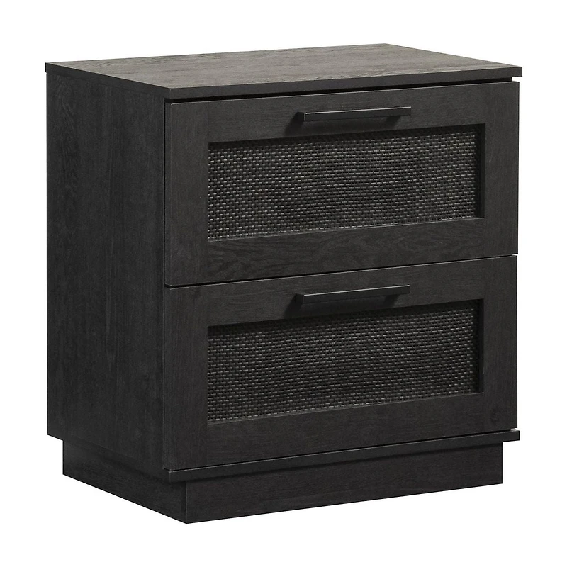 Sauder Tiffin Line Night Stand, Raven Oak, 433511