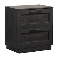 Sauder Tiffin Line Night Stand, Raven Oak, 433511