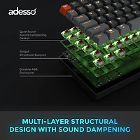 Clavier mécanique compact RGB Multi-OS Adesso EasyTouch 1200 avec CoPilot AI