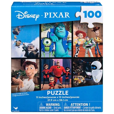 Disney Pixar - Puzzle de 100 pièces, Toy Story, Incredibles, Up, Monsters Inc.