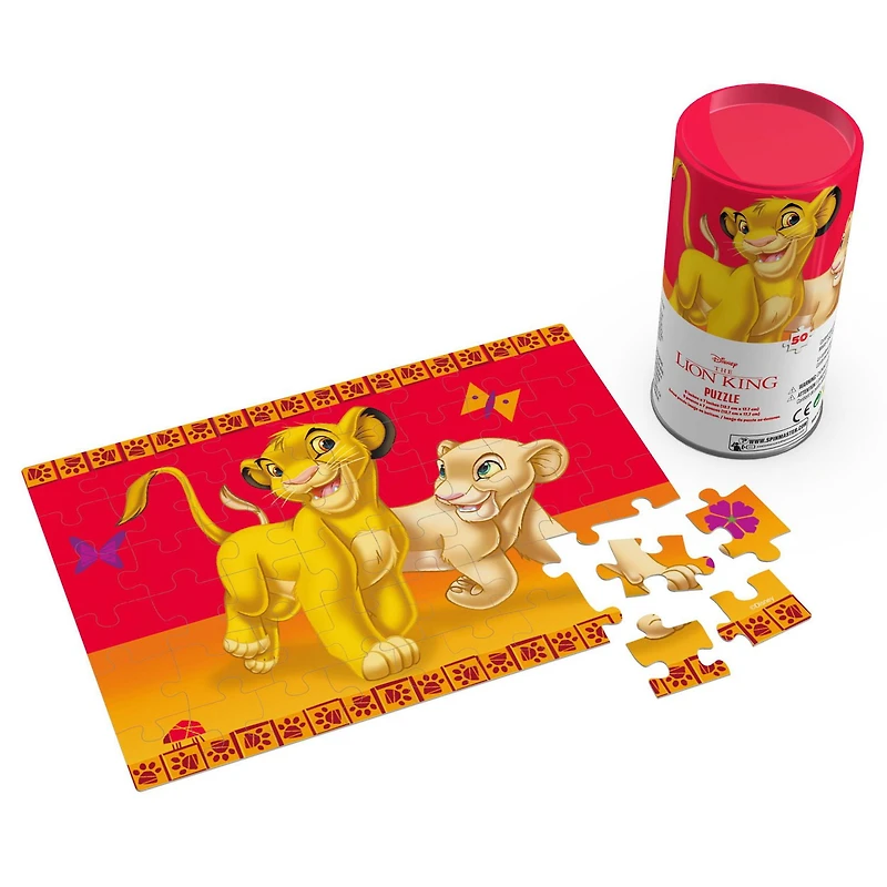 Puzzle King Lion 48 pièces en tube
