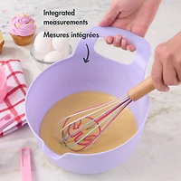 Way to Celebrate 3-Quart Kitchen Mixing Bowl in Soft Purple, Easter Baking Tool