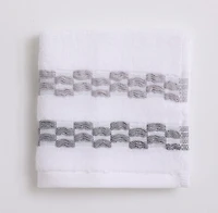 Chaps Luxury Towel Set - 4-Pack, Grey, 12" x 12"