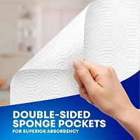 SpongeTowels Ultra Paper Towel, Choose-A-Size® Sheets, 3 = 6 Regular Rolls, Nothing Absorbs Like It®