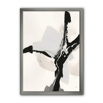 Designart Abstract Neutral III Framed Wall Art