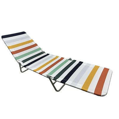 Fabric Beach Lounger,Multi stripe
