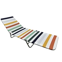 Fabric Beach Lounger,Multi stripe