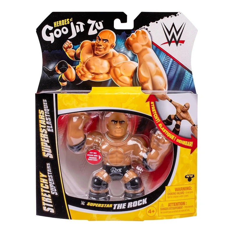 Heroes Of Goo Jit Zu WWE Stretchy Superstars, The Rock