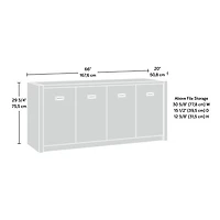 Sauder Dixon City Credenza, Brushed Oak, 432894