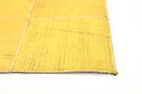ECARPETGALLERY Tapis Fait à la Main pour Salon, Salle à Manger et Chambre à Coucher Contemporain Collection Patchwork en cuir 5'0" x 8'0" en Jaune