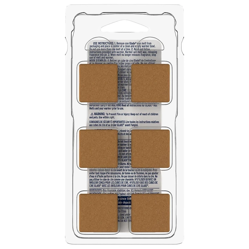 Glade® Cubes de Cire, Bois de Cashmere