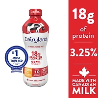 Lait homogénéisé ultrafiltré 3,25% Dairyland 1 L