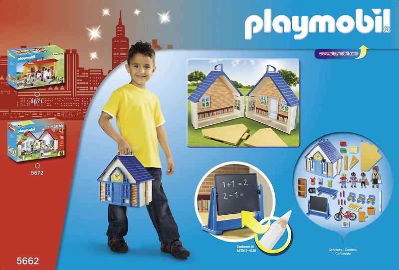 PLAYMOBIL City Life Take along School House 5662 Play Set