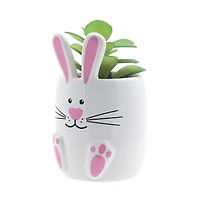 Way To Celebrate Ceramic Bunny Décor