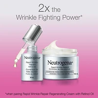 Neutrogena Huile au rétinol antiâge pour le visage, Sérum pour le visage et les yeux Correcteur de rides express 30 mL