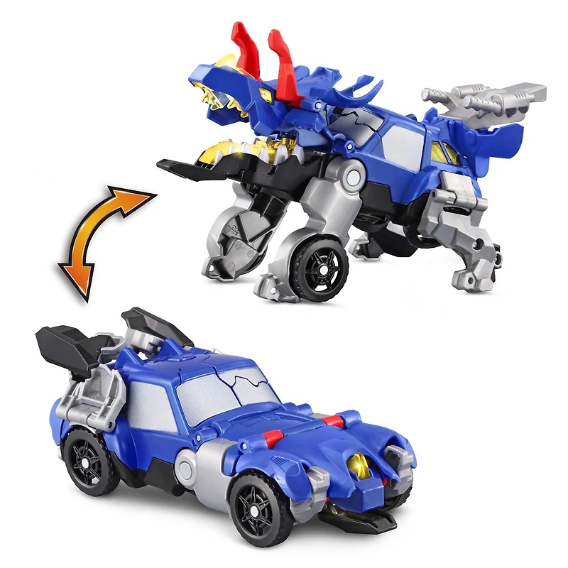 VTech Switch & Go Triceratops Roadster Jouet dinosaure transformable en véhicule - Version anglaise