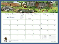 Calendrier familial ultime MotherWord 2026, grand format pour bureau ou mur, en anglais