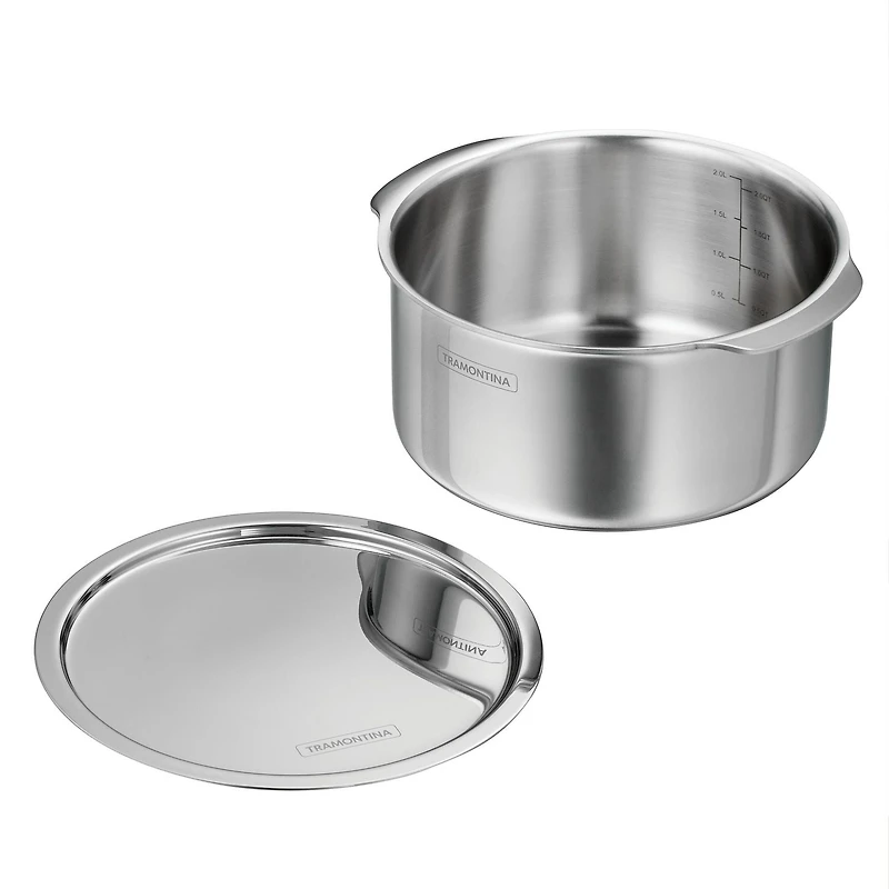 Tramontina Utsava Tri-Ply Clad Stainless Steel Covered Tope Patila