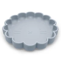 Assiètte en silicone SiliLion de Kushies - Blue