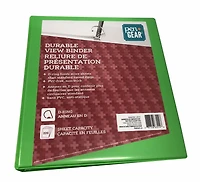 PEN+GEAR DURABLE VIEW 1` FASHION BINDER GREEN