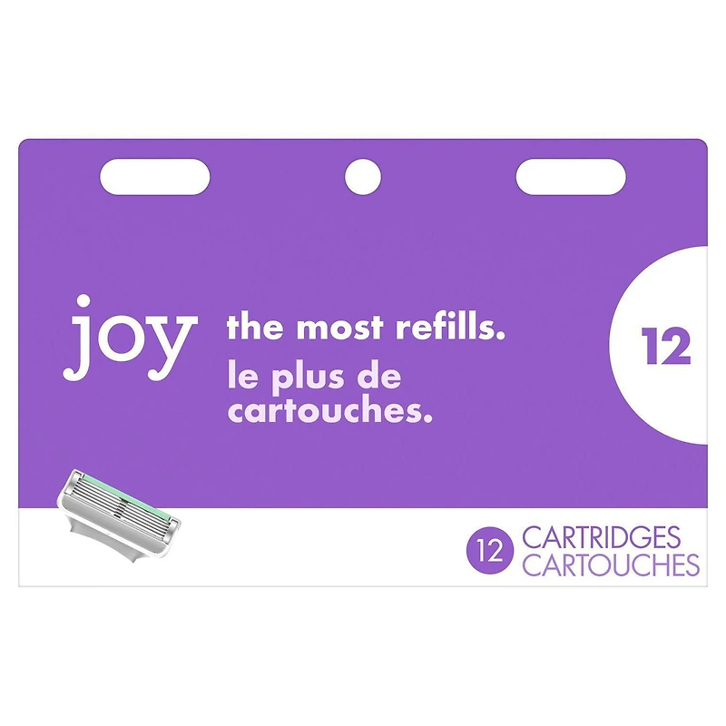 joy razor blade cartridge refill for women, 12 blade refills, 12CT