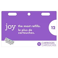 joy razor blade cartridge refill for women, 12 blade refills, 12CT