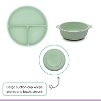 100% Silicone 10 Piece Feeding Set, Feeding Set