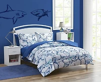 Ensemble de literie requin bleu pour enfants Your Zone