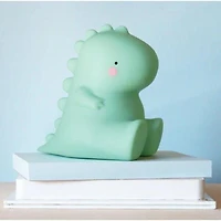 A Little Lovely Company - Veilleuse Sans Fil - Forme de T-rex - Lumière Douce pour un Sentiment de Sécurité - Sans Fil et Portable - Parfaite pour les Chambres d'Enfants