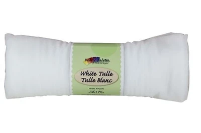 Fabric Creations White Tulle - 108" x 108" (2.74 m X 2.74 m)