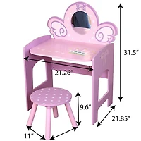 Ensemble de coiffeuse licorne