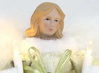 10in 10 Lights Angel Tree Topper - Gold