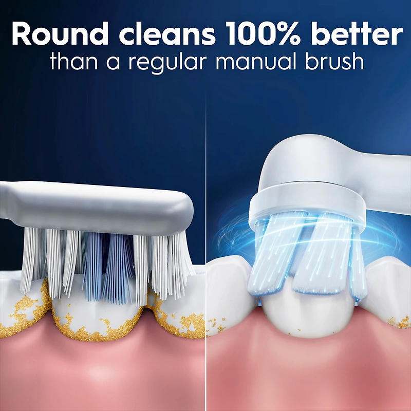 Brossettes de rechange Oral-B iO Gencives et Dents sensibles pour brosse à dents électrique, blanc 4CT