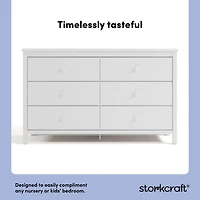 Storkcraft Alpine 6-Drawer Double Dresser