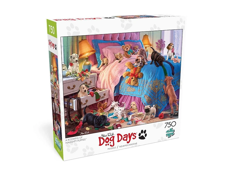 Buffalo Games - Le puzzle Dog Days - A Roomful of Naughty Puppies - en 750 pièces