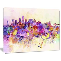 Design Art La Ligne D'Horizon De New York Art Sur Toile